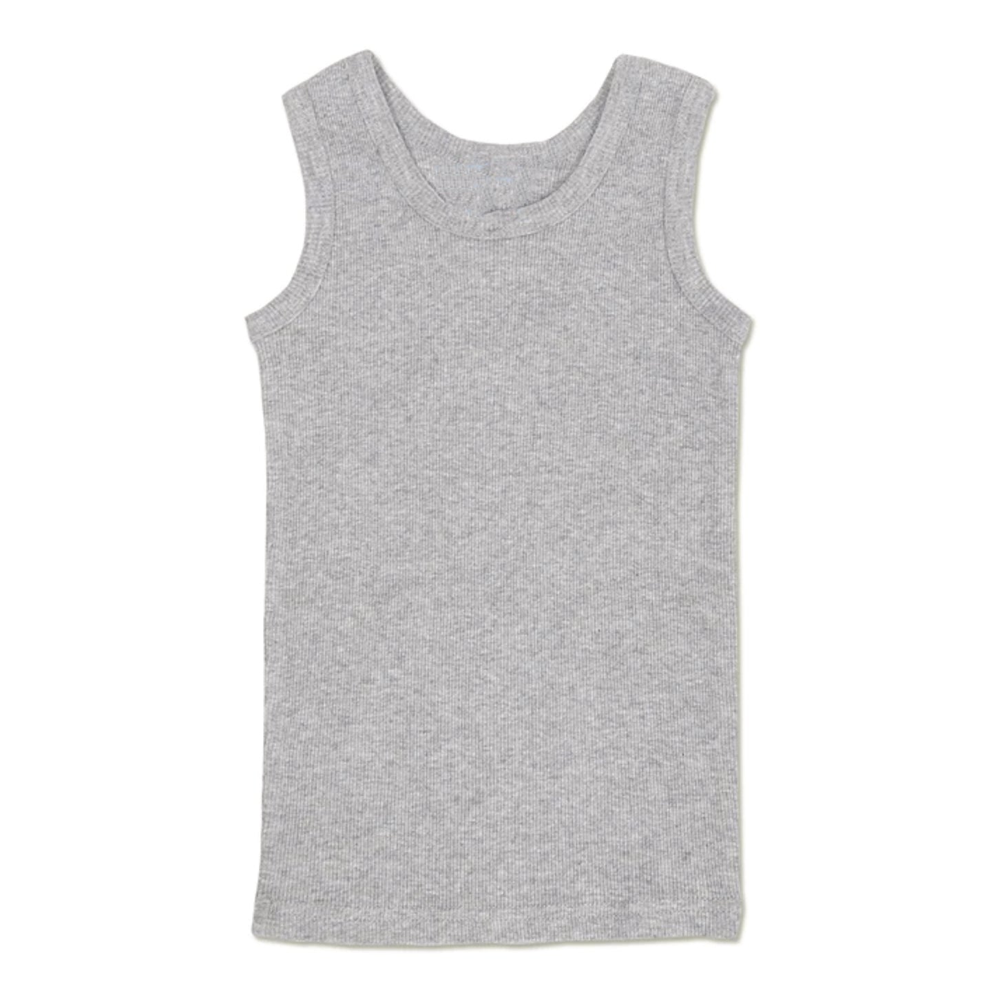 Baby Basics Ribbed Cotton Singlet - Grey