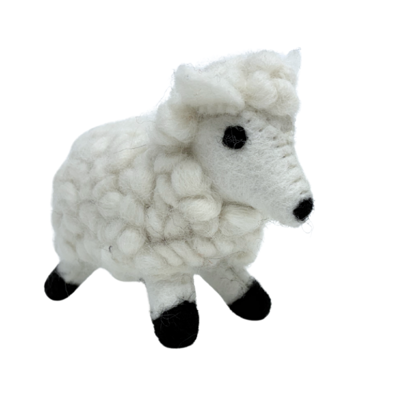Stella Sheep wool felt toy by Blue Bunny — 13cm handcrafted in India