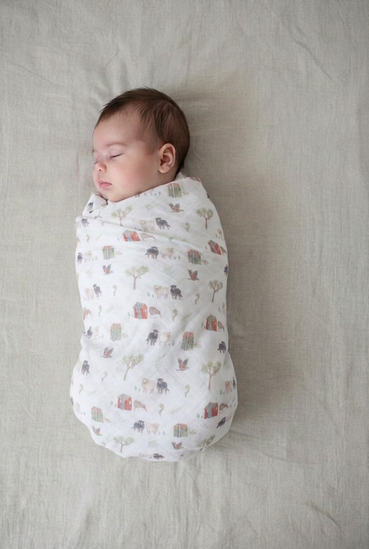 Muslin Wrap - Farm Muster