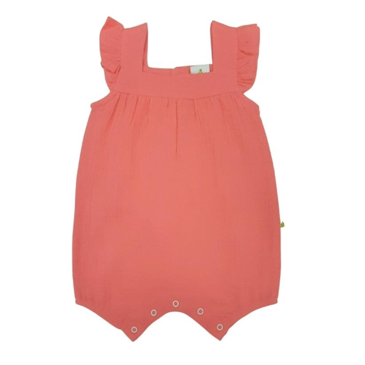 Muslin Strapie Romper Apricot Blush