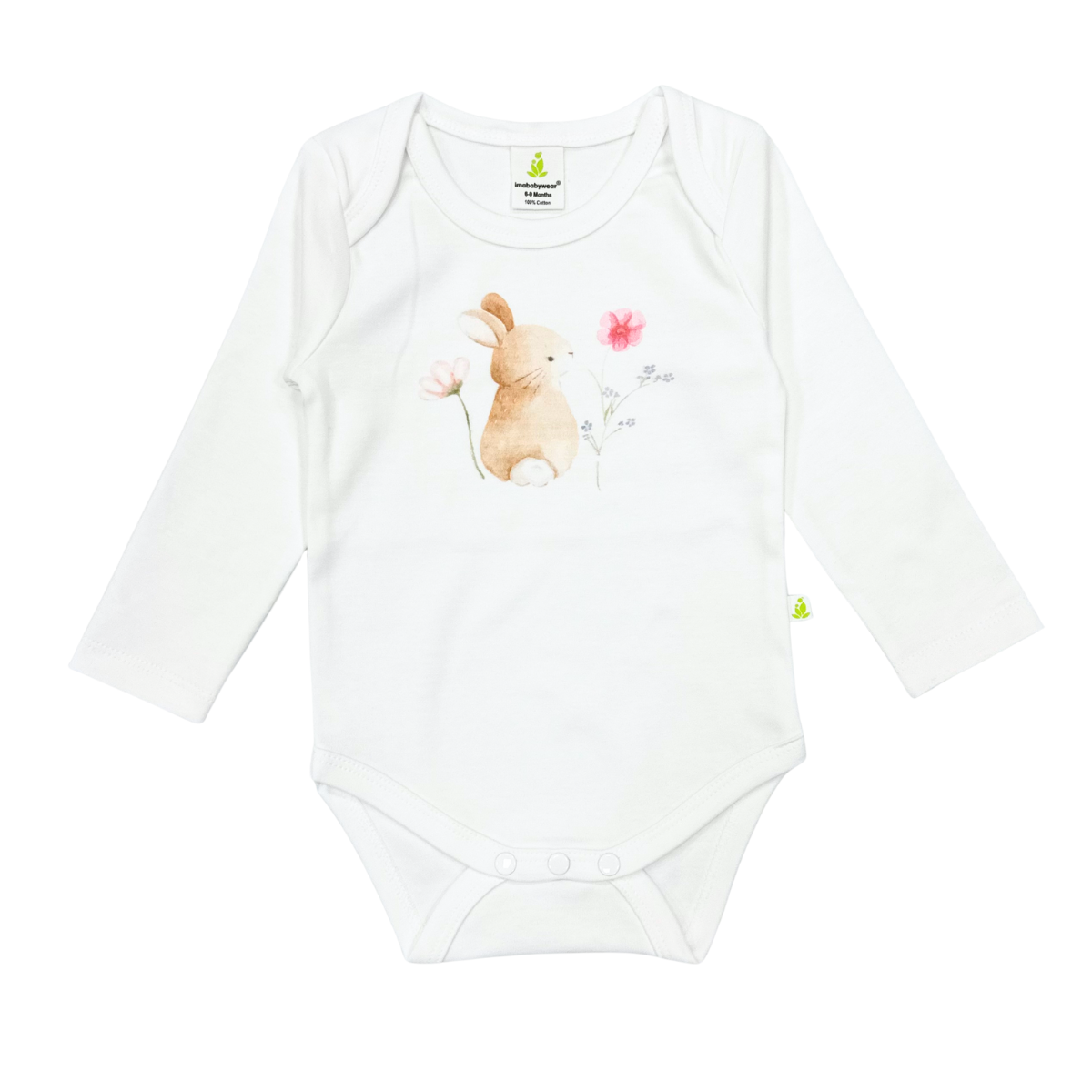 Basil Bunny Long Sleeve Bodysuit