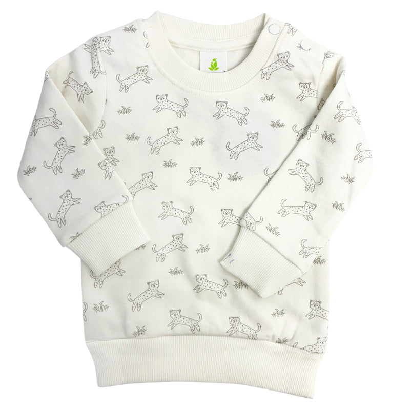 Happy Cheetahs Cotton Fleece Jumper