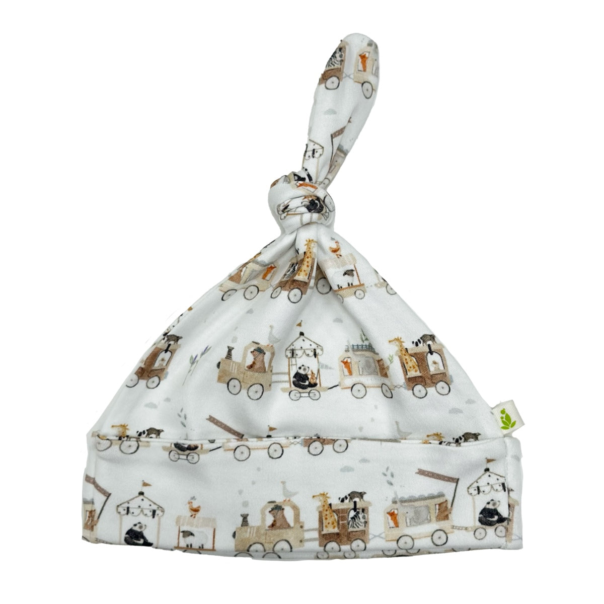 Animal Train Knotted Beanie