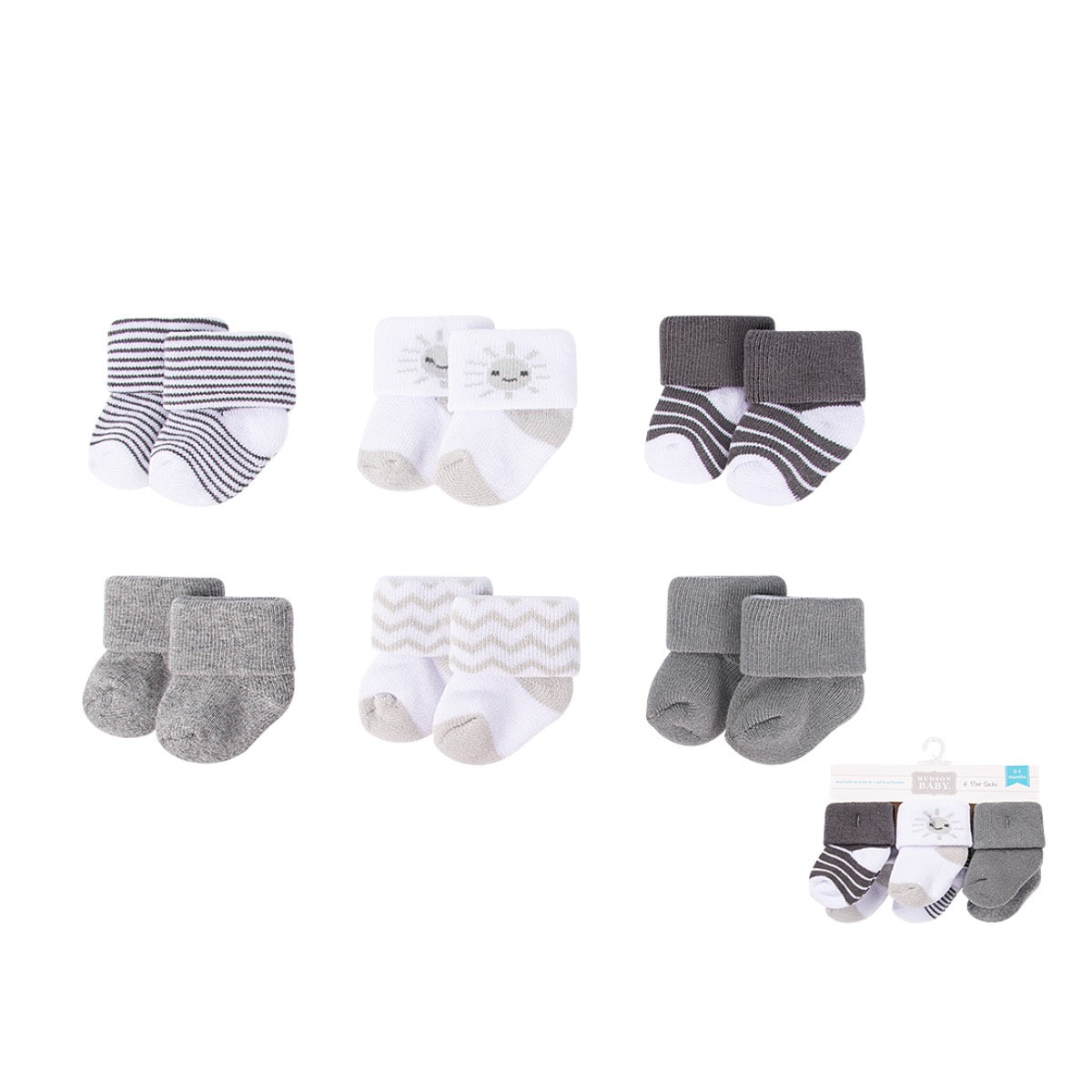 Terry Socks 6 Pair Set
