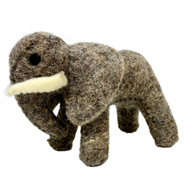 Elenor Elephant wool felt toy by Blue Bunny — 10cm handcrafted in India