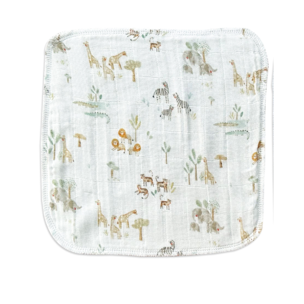 Safari Muslin Wash Cloth 2 Pack