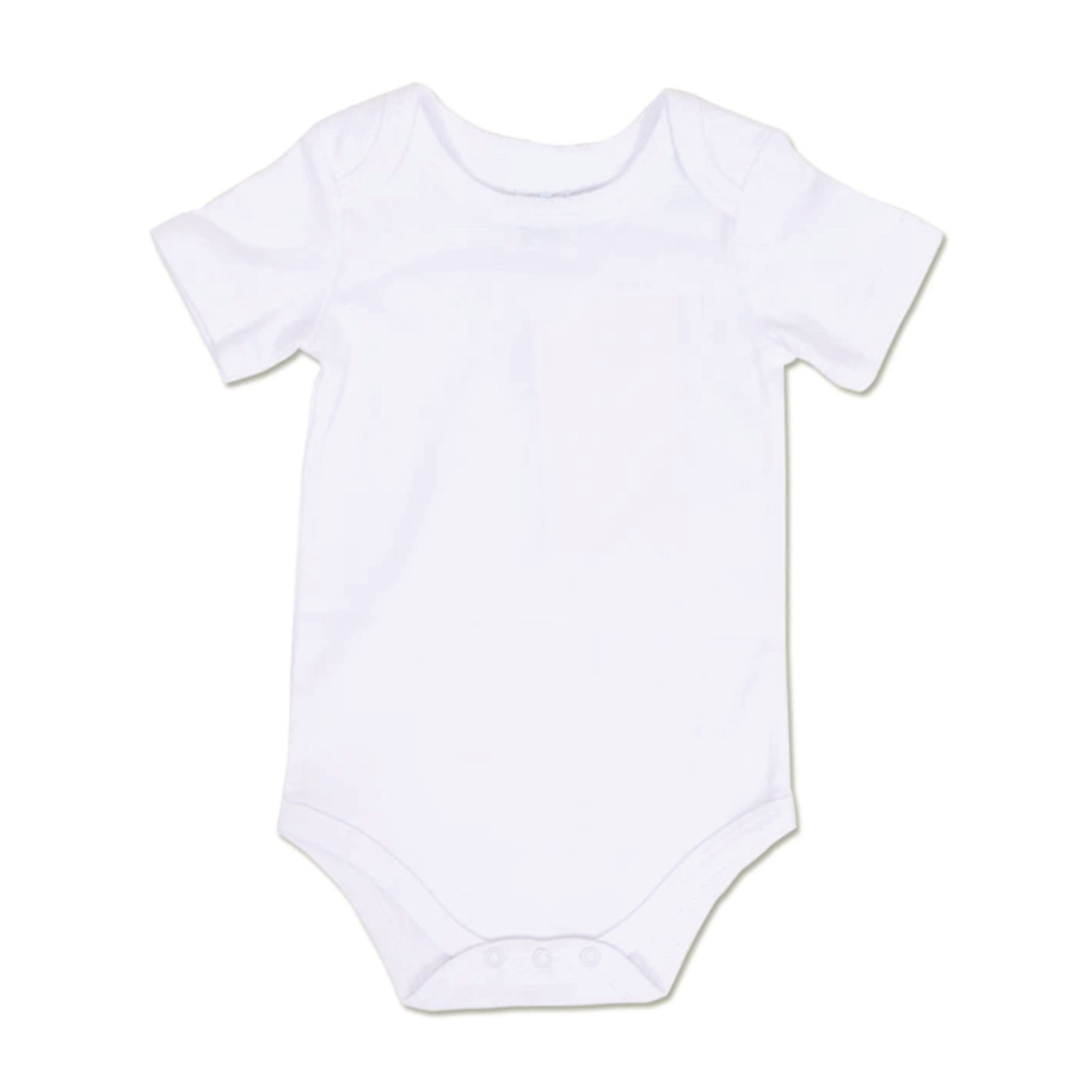 Baby Basics Interlock Short sleeve Bodysuit - White – HRB Kids