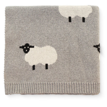 Sheep Knitted Blanket