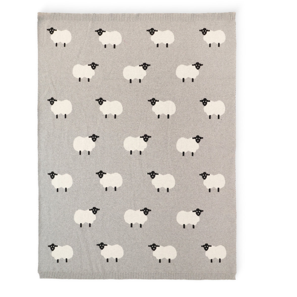 Sheep Knitted Blanket