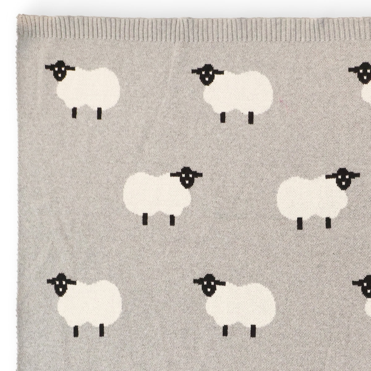 Sheep Knitted Blanket