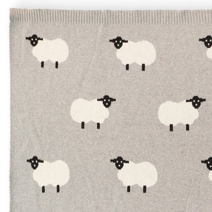 Sheep Knitted Blanket