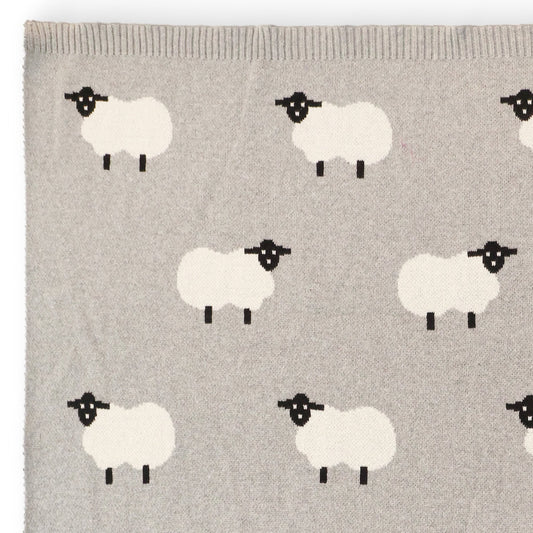 Sheep Knitted Blanket