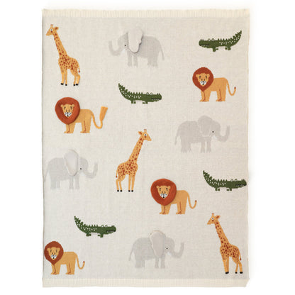 Safari Knitted Blanket