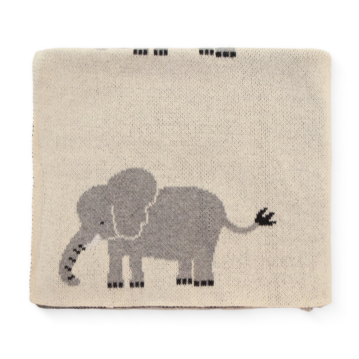 Elephant Knitted Blanket