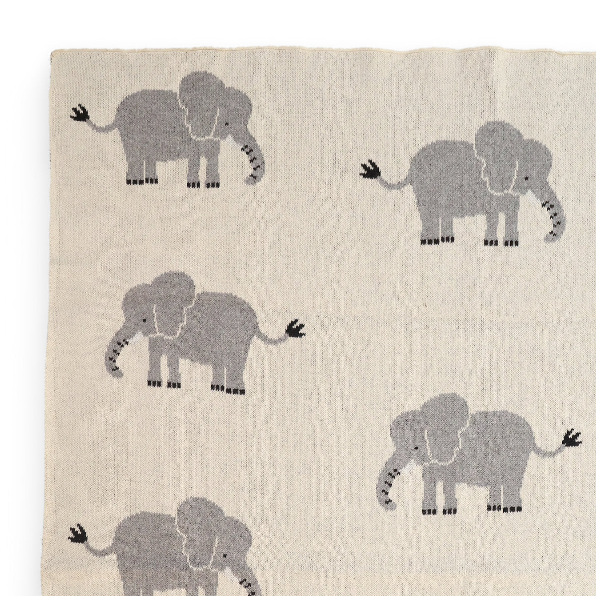 Elephant Knitted Blanket