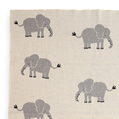 Elephant Knitted Blanket