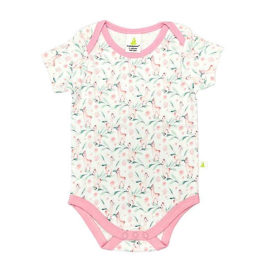 Pink Alpaca Short Sleeve Bodysuit
