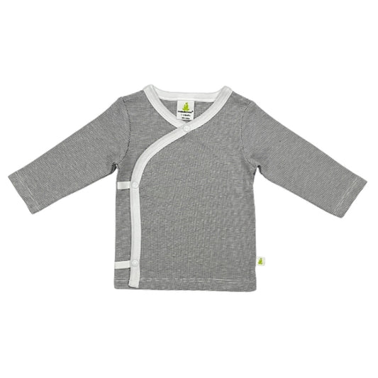 Grey Stripes Kimono Top