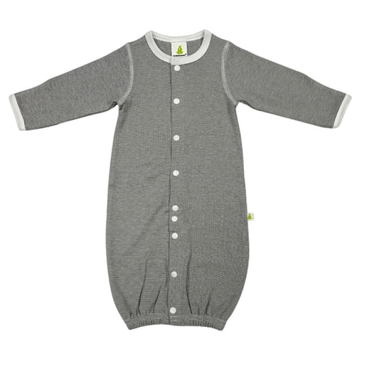 Granite Stripe Convertible Sleepsuit