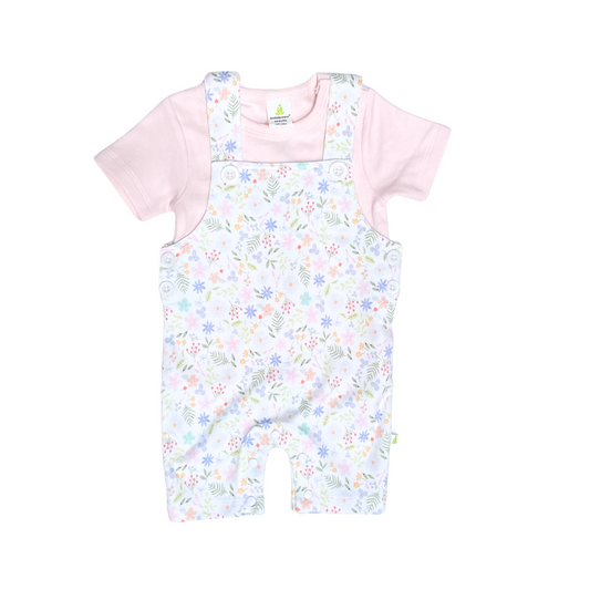 Flower Fairy Overalls with Short Sleeve Tee