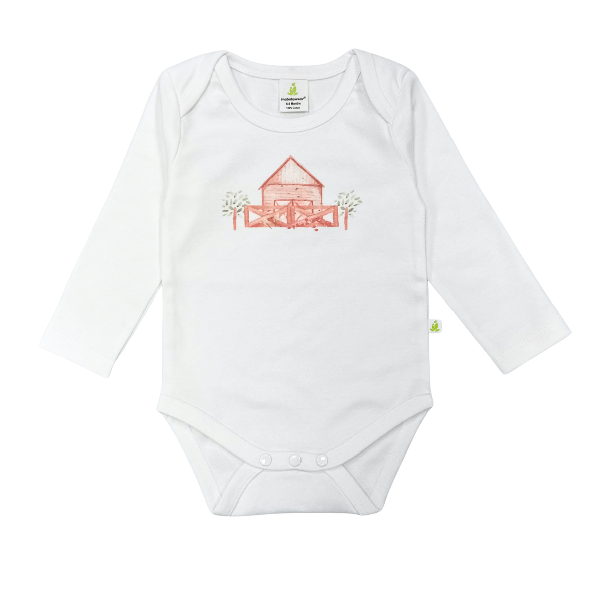 Farm Barn Long Sleeve Bodysuit