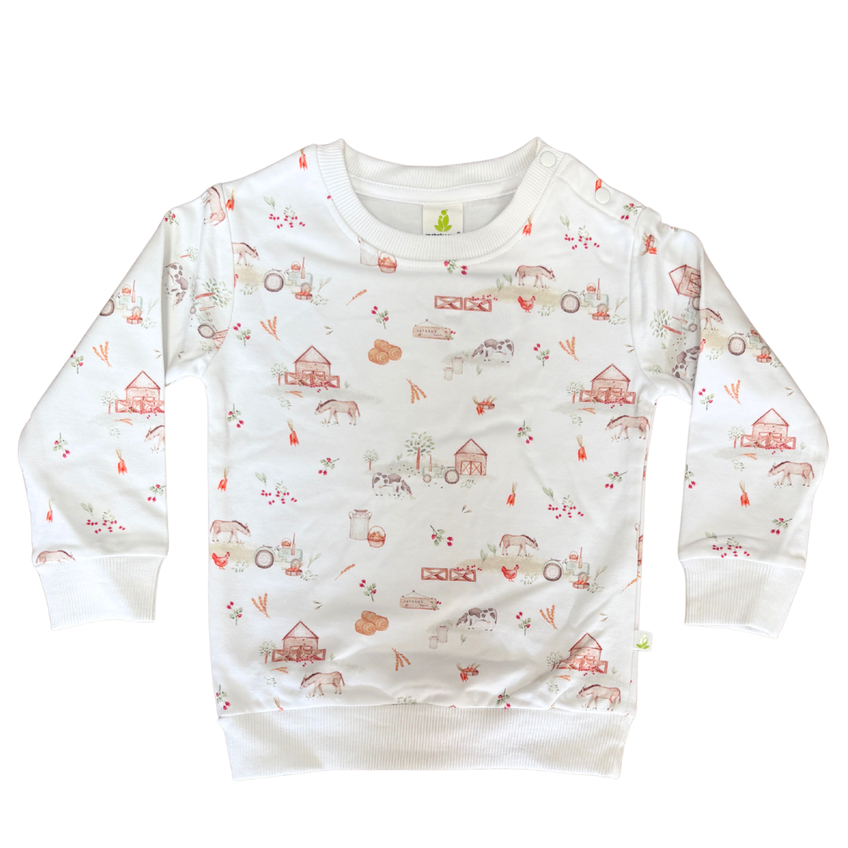 Little Farm Cotton Fleece Jumper