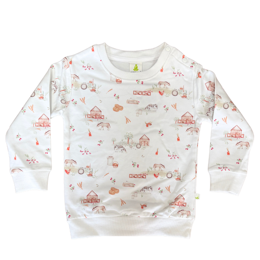 Little Farm Cotton Fleece Jumper