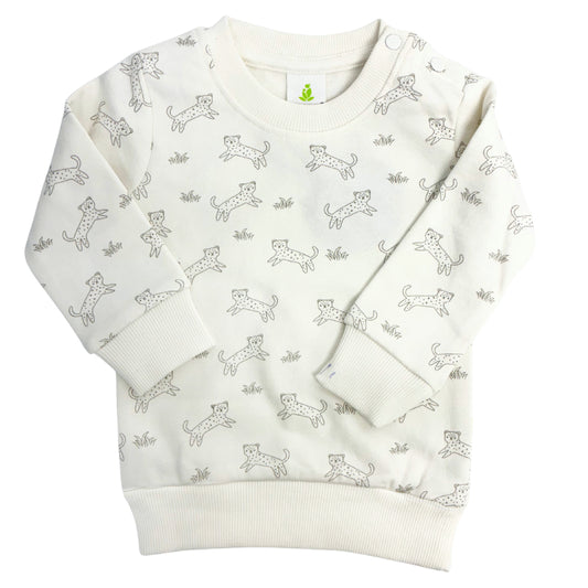 Happy Cheetahs Cotton Fleece Jumper