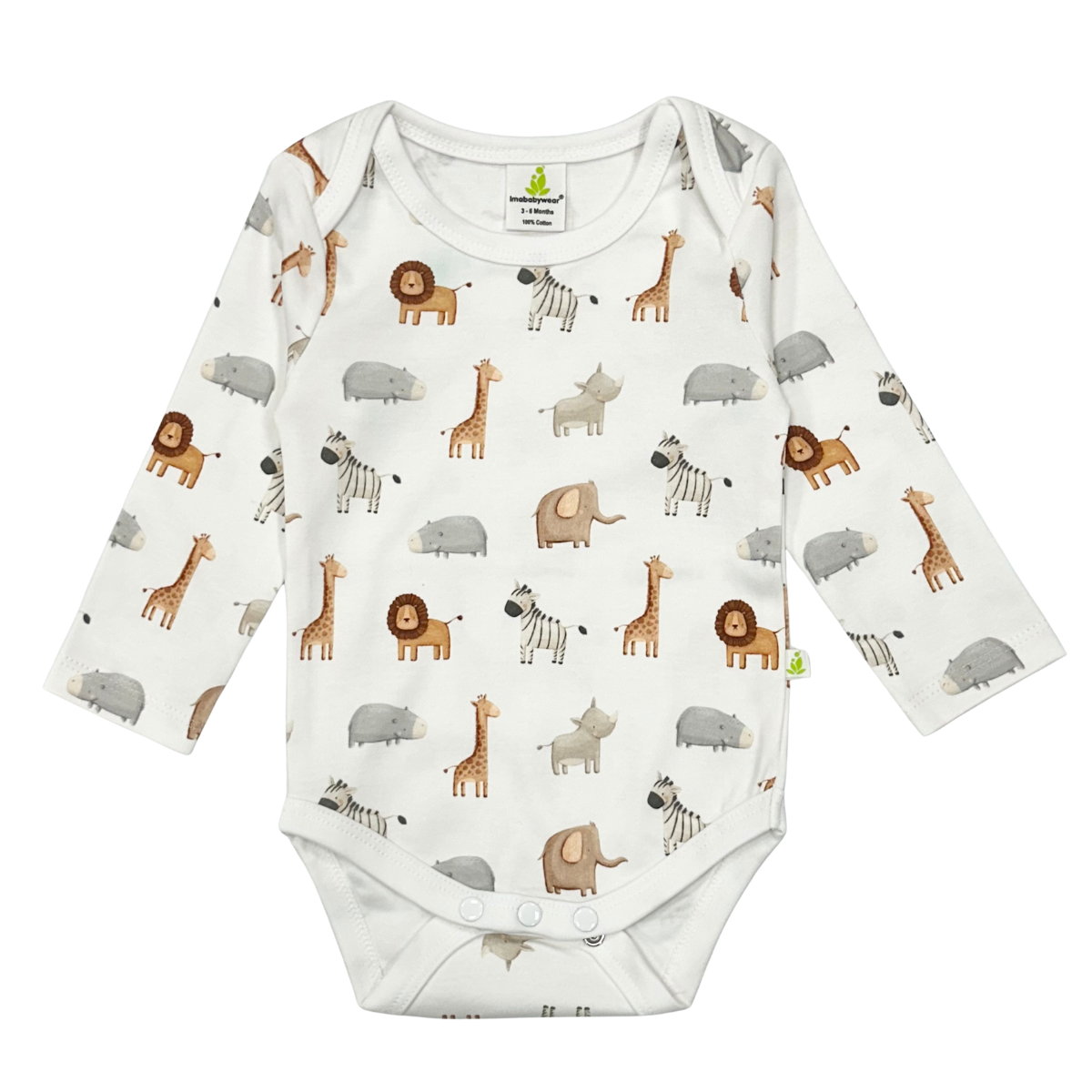 Safari Buddies Long Sleeve Bodysuit