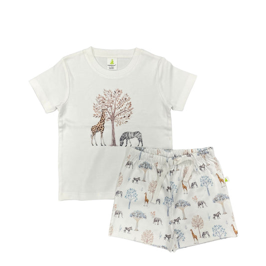 Forest Friends Top and Shorts Set