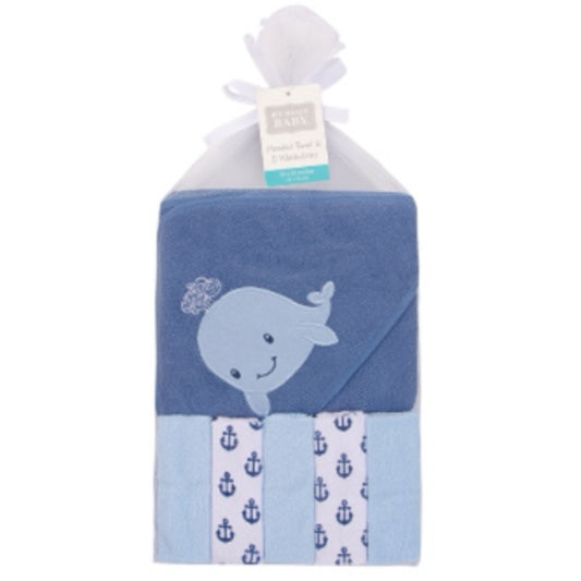 Hooded Towel Washcloth Set