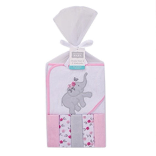 Hooded Towel and Washcloth Set