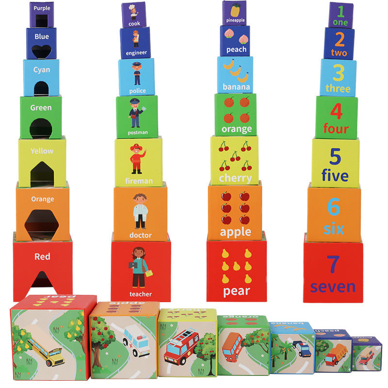 Nesting Shape Blocks Nesting and Stacking Blocks – HRB Kids